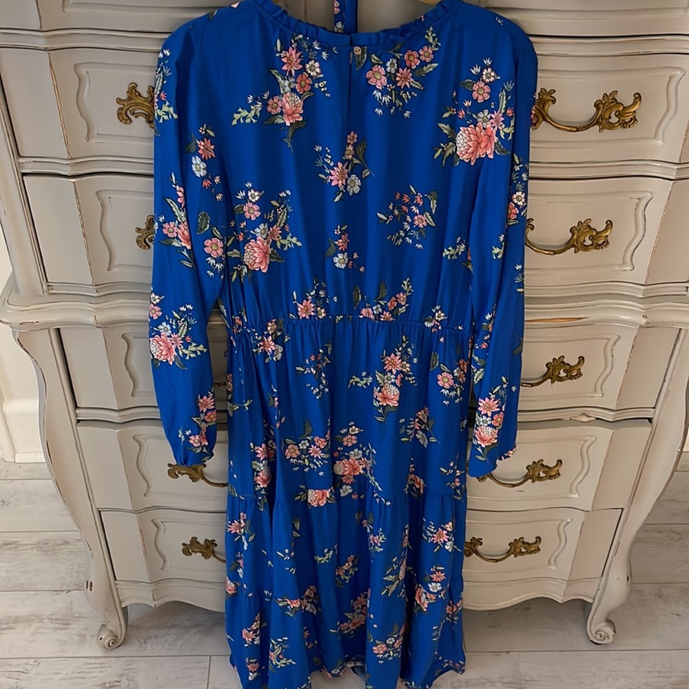 Worn once! 🌟 Ann Taylor blue floral long dress